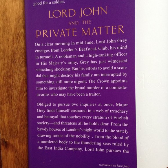 Diana Gabaldon - Lord John and the Private Matter - Picture 4 of 4